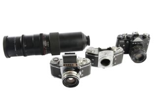 A Selection of Exakta Camera Equipment.