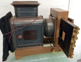 An Attractive Large Wooden Abbeydale Horizontal Enlarger by Houghton's-Butcher.