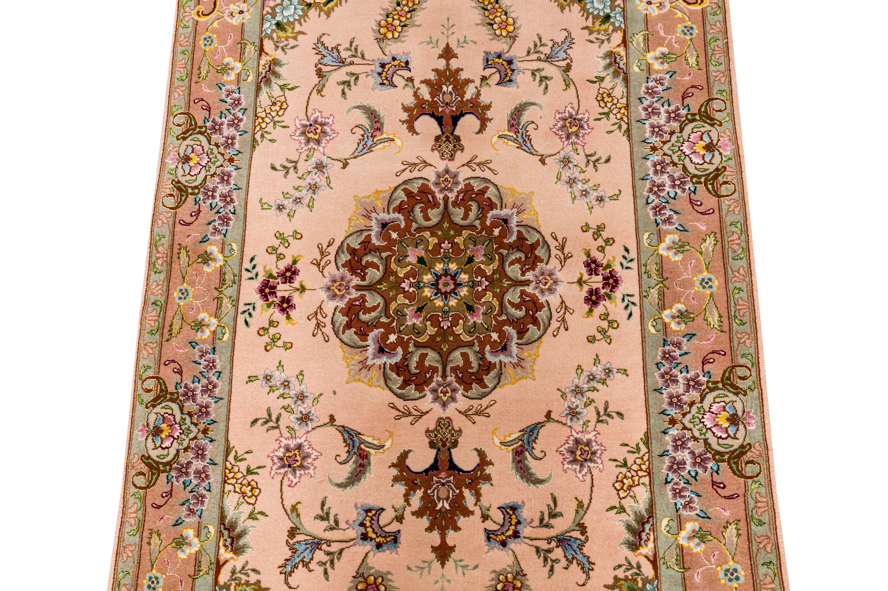 A VERY FINE PART SILK TABRIZ RUNNER, NORTH-WEST PERSIA - Image 3 of 8