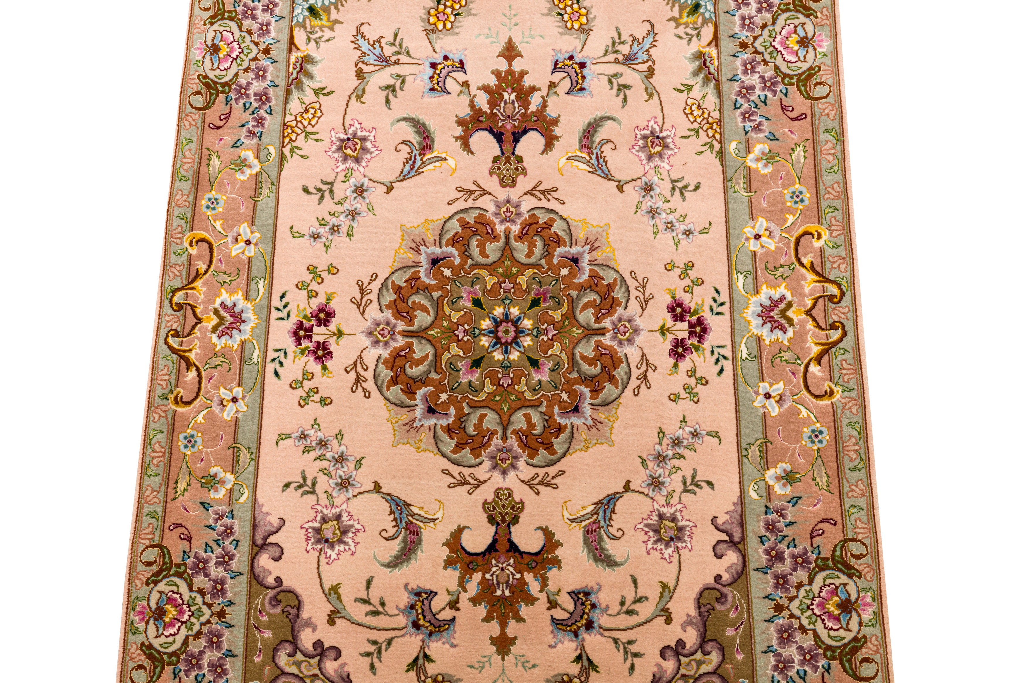 A VERY FINE PART SILK TABRIZ RUNNER, NORTH-WEST PERSIA - Image 5 of 8