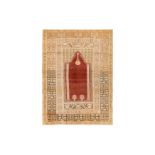 AN ANTIQUE PANDERMA PRAYER RUG, TURKEY