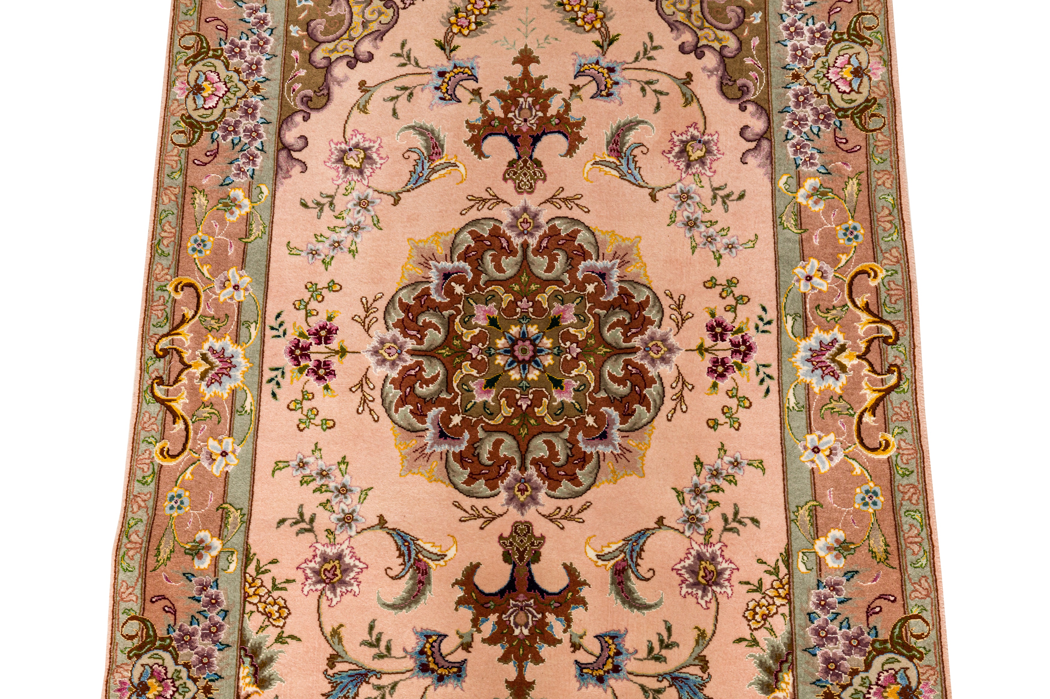A VERY FINE PART SILK TABRIZ RUNNER, NORTH-WEST PERSIA - Image 4 of 8