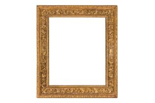 AN IMPRESSIVE ITALIAN 18TH CENTURY CARVED, PIERCED AND GILDED FRAME