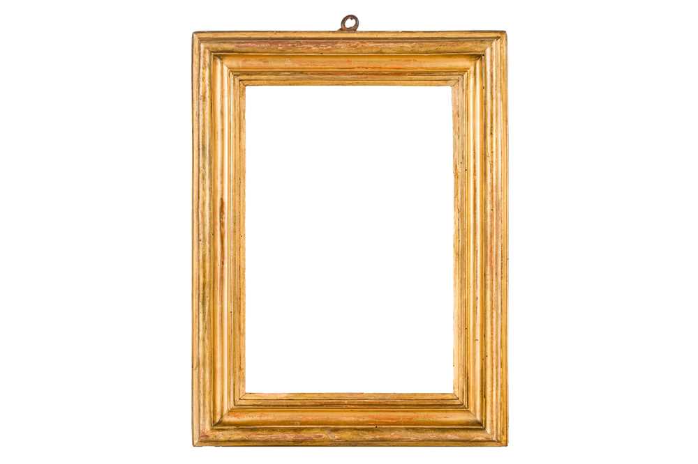 AN ITALIAN 18TH CENTURY SALVATOR ROSA GILDED MOULDING FRAME