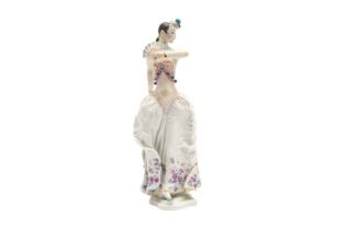 A 20TH CENTURY MEISSEN FIGURE OF A SPANISH DANCER BY PAUL SCHREURICH