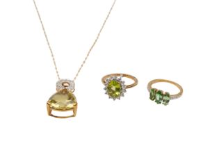 A COLLECTION OF GEM-SET JEWELLERY