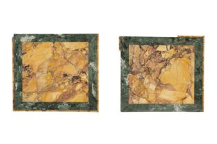 A PAIR PIETRA DURA TABLE TOPS