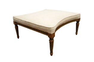 A FRENCH FOOTSTOOL, 19TH CENTURY