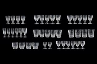 A PART SUITE OF WATERFORD CRYSTAL 'COLLEEN' PATTERN GLASSES