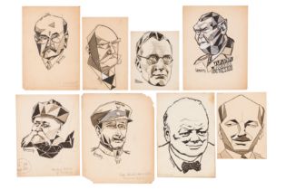 § Domeny. Cubist artist. Original 'War' portraits, [1940's]
