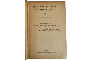 Johnson (Hewlett) The Socialist Sixth of the World, signed by the author and Stanley Levinson