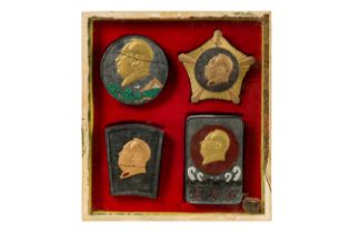 A Cased Set of Four Chinese Commemorative Ink Cakes