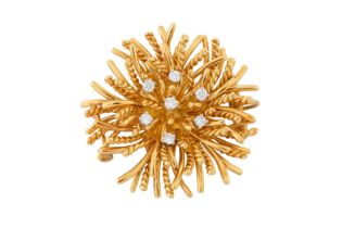 TIFFANY & CO. Ι AN 'ANEMONE' DIAMOND PENDANT CLIP BROOCH