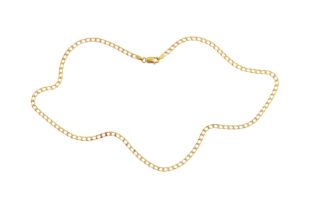 A CURB LINK CHAIN NECKLACE