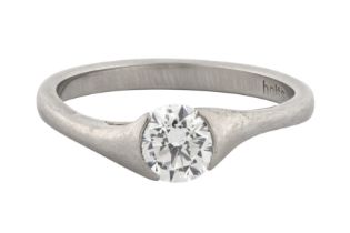 A DIAMOND SOLITAIRE RING