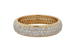 A DIAMOND ETERNITY RING, CIRCA 2016