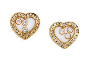 CHOPARD | A 'HAPPY DIAMONDS' HEART STUD EARRINGS