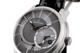 MAURICE LA CROIX. LIMITED EDITION GMT WRISTWATCH