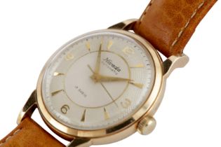 NIVADA. A VINTAGE 9CT GOLD DRESS WATCH