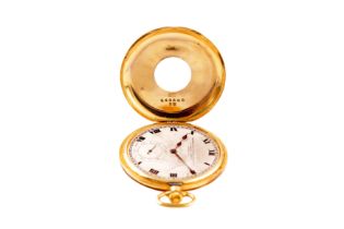 GOLDSMITHS & SILVERSMITHS CO HALF HUNTER POCKET WATCH