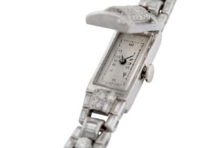 PLATINUM & DIAMOND COCKTAIL WATCH