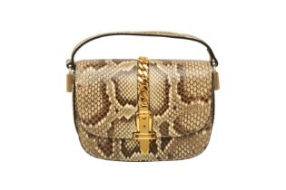 λ Gucci Natural Python Sylvie 1969 Crossbody Bag