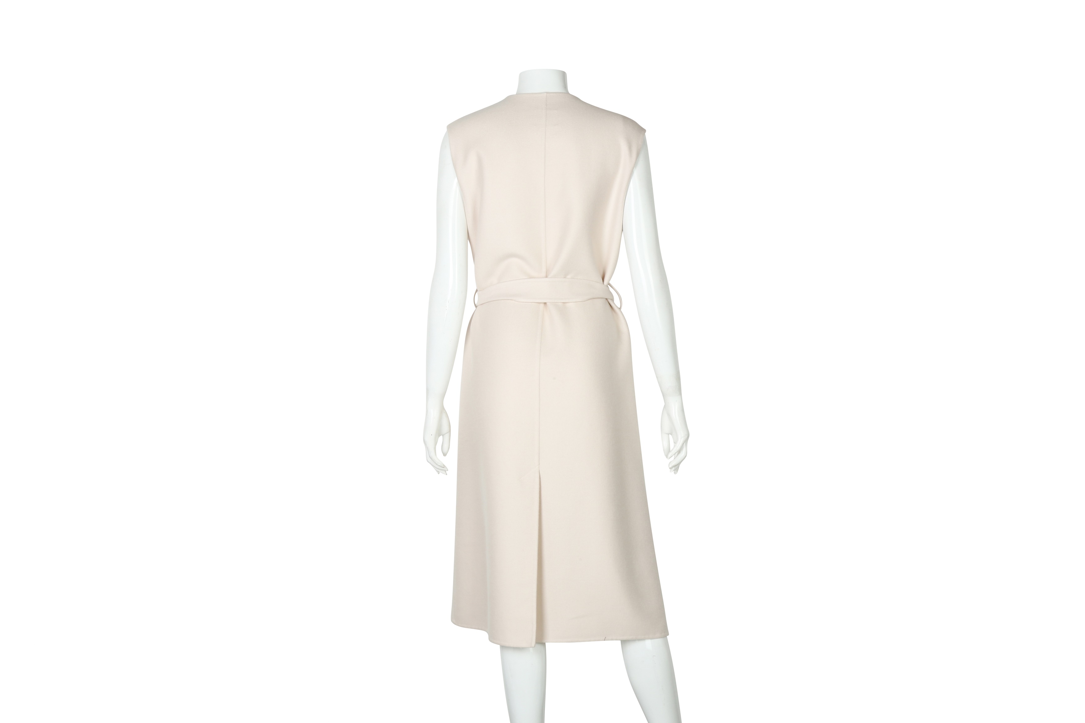 Hermes Soft Pink Cashmere Long Straight Vest - Size 38 - Image 3 of 5