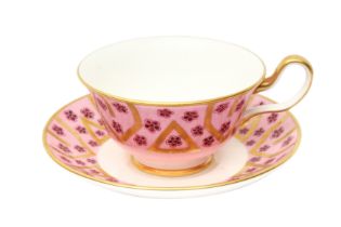 Tiffany & Co For Limoges Framboise Rose Tea Cups and Saucers