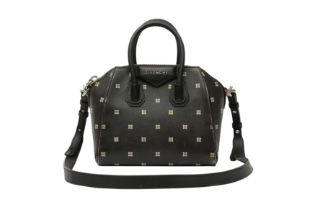 Givenchy Black Flower Antigona Mini Tote