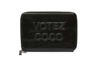 Chanel Black Votez Coco Clutch Wallet
