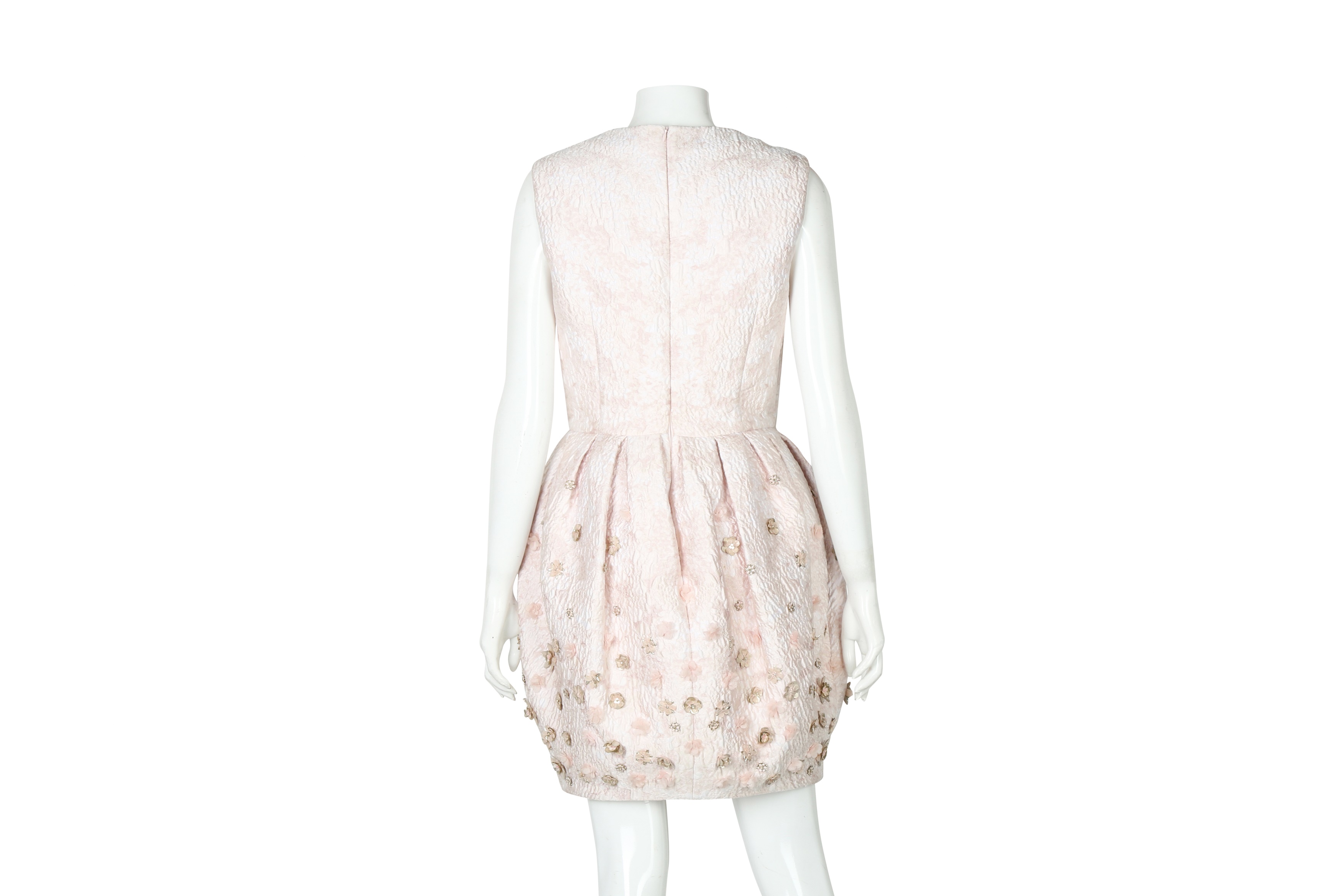 Alexander McQueen Pink Silk Puffball Occasion Dress - Size 40 - Image 3 of 5