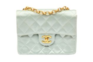Chanel Mint Green Square Bijoux Mini Flap Bag
