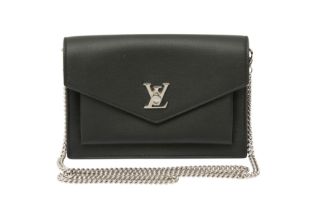 Louis Vuitton Black Mylockme Pochette Chain Bag