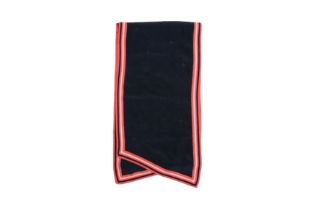 Chanel Navy CC Quilted Silk Scarf