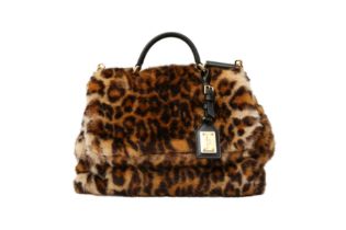 Dolce & Gabbana Leopard Print Miss Sicily Bag