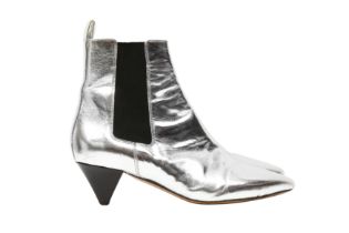 Isabel Marant Silver Dawell Ankle Boot - Size 39