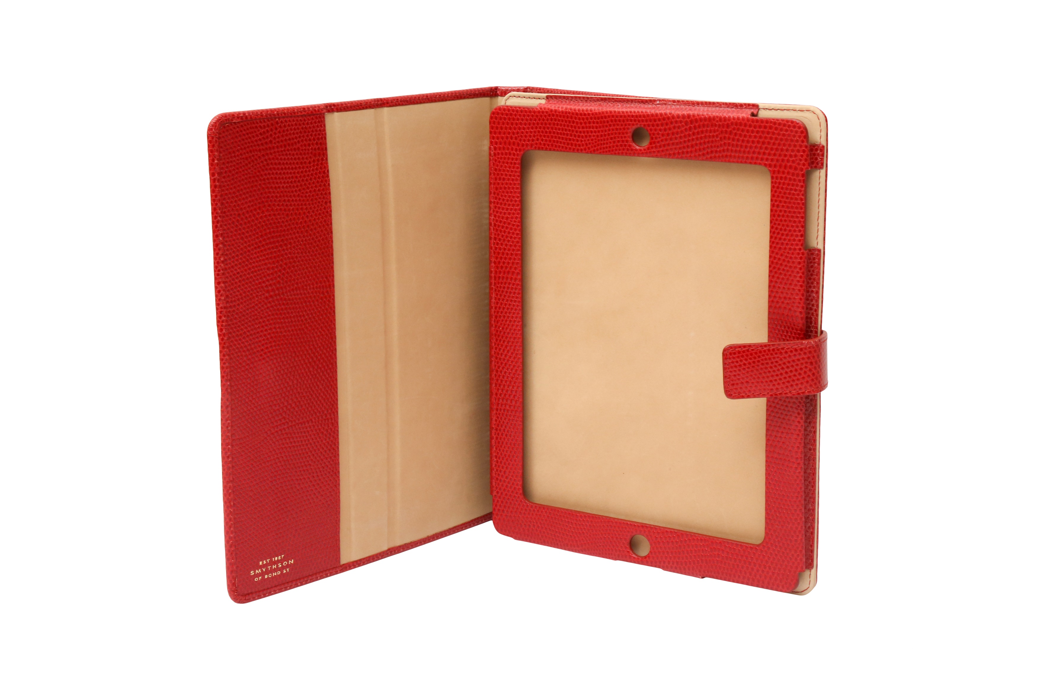 Smythson Red Lizard iPad Case - Image 3 of 3