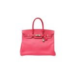 Hermes Rose Tyrien Epsom Birkin 35