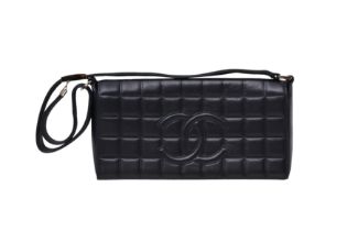 Chanel Navy CC Chocolate Bar Flap Bag