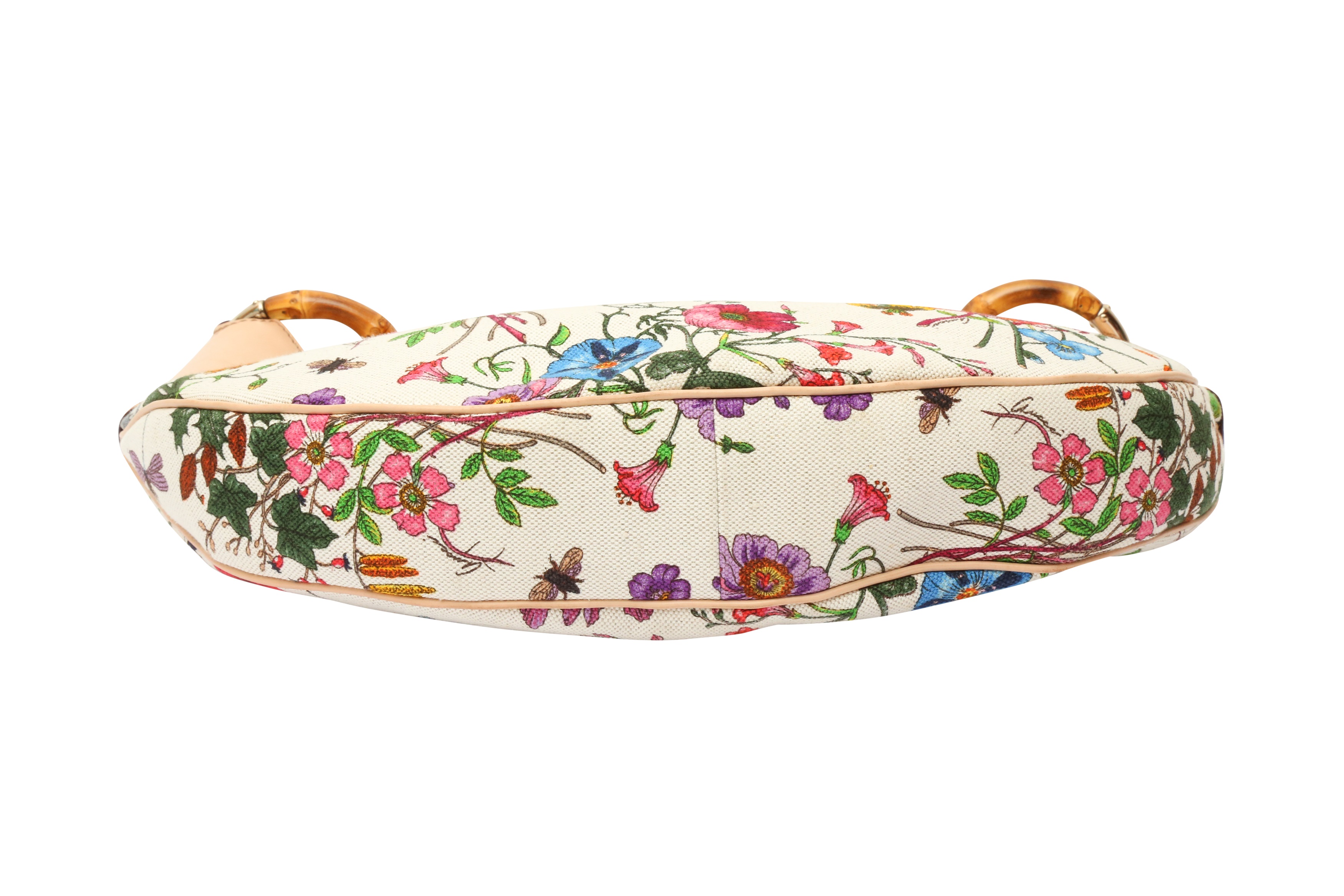 Gucci Floral Mors Bamboo Hobo Bag - Image 5 of 6