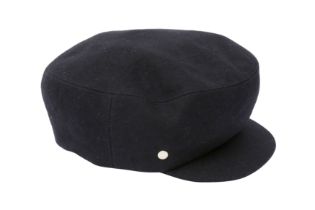 Hermes Navy Cashmere Baker Boy Hat - Size 59