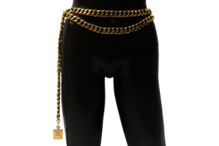 Chanel Coco Perfume Charm Chain Belt