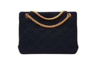 Chanel Navy Matelasse Shoulder Bag