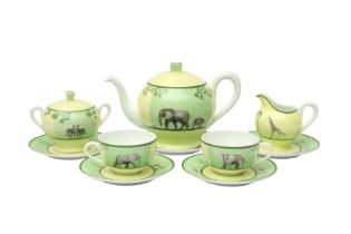 Hermes Green Africa Tea For Two Set