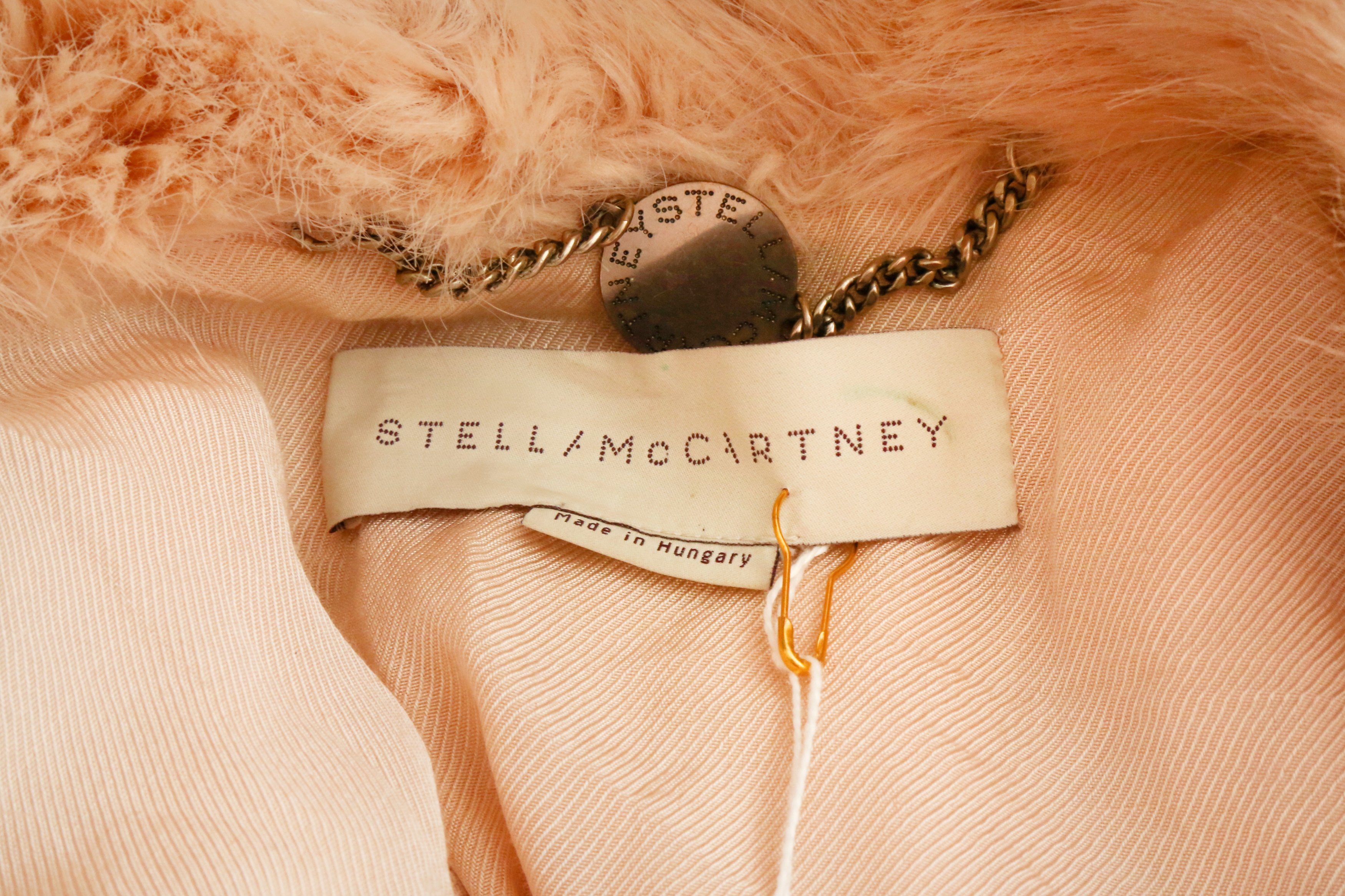 Stella McCartney Peach Pink Fur Jacket - Size 38 - Image 5 of 5