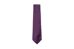 Fendi Purple FF Silk Tie
