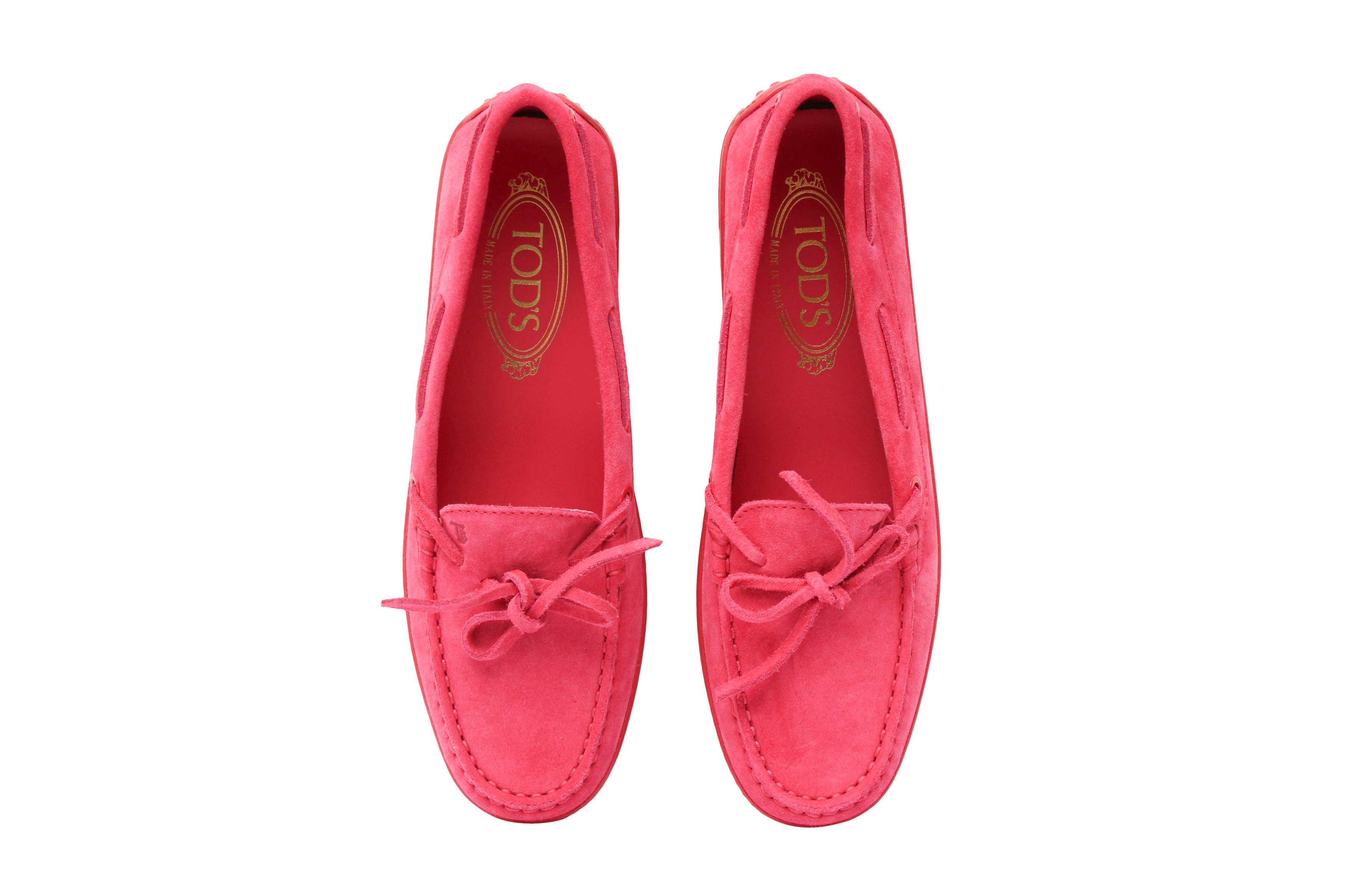 Tod's Fuschia Pink Driving Moccasin Loafer - Size 38 - Image 2 of 4