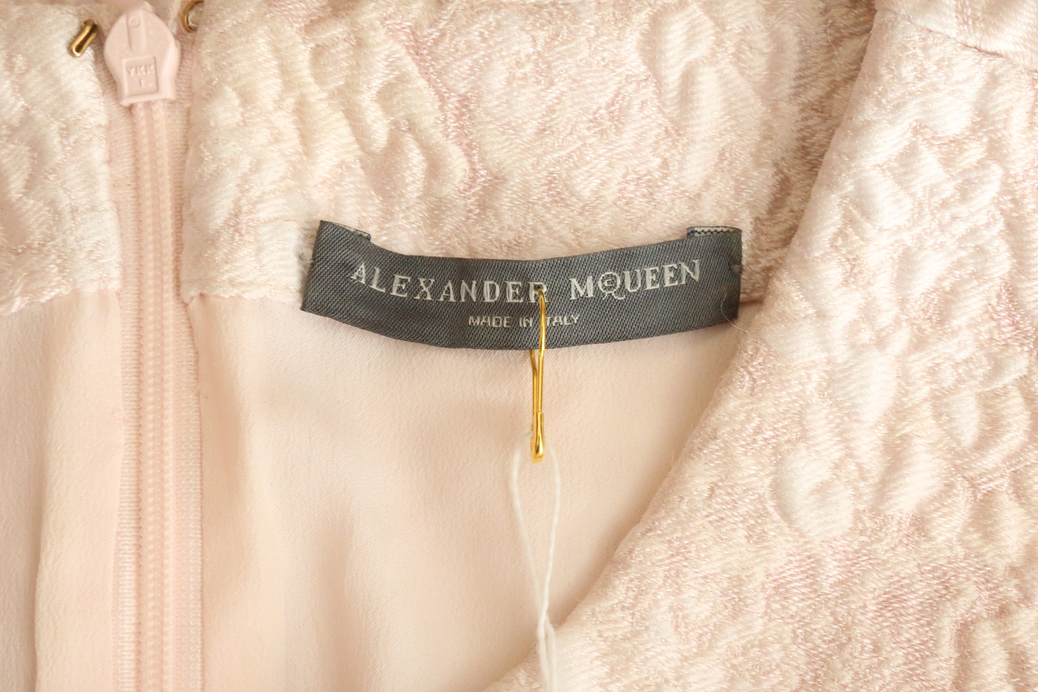 Alexander McQueen Pink Silk Puffball Occasion Dress - Size 40 - Image 5 of 5