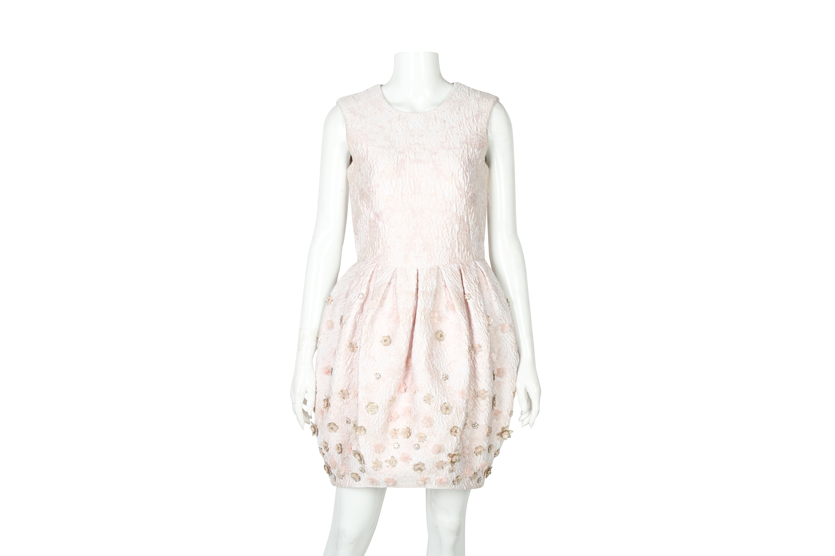 Alexander McQueen Pink Silk Puffball Occasion Dress - Size 40