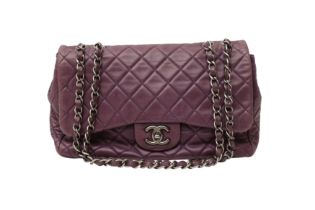 Chanel Purple Jumbo Flap Bag